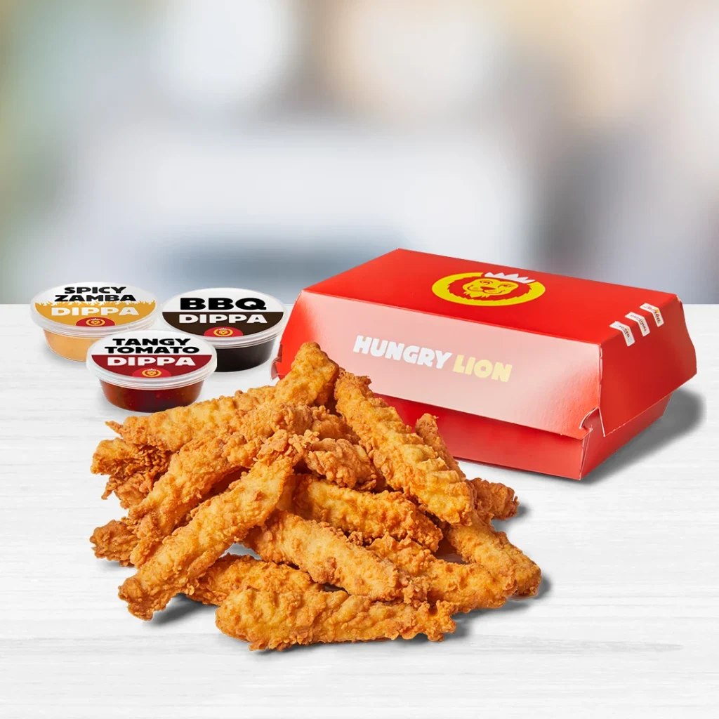 10 Chicken Fingers & 3 Dippas
